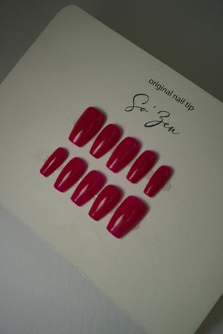 Press-on-nails Berry Red