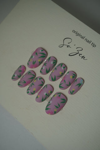 Press-on-nails Matte Garden