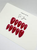 Press-on-nails Diva red