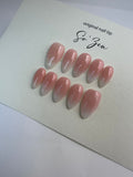 Press-on-nails Pink blush ombré