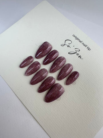 Press-on-nails Red flash