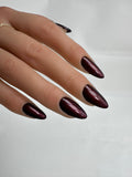 Press-on-nails Burgundy Glow
