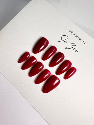 Press-on-nails Smoky Brick