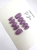 Press-on-nails Flash lilas