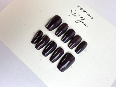 Press-on-nails Shadow Grey