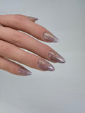 Press-on-nails Golden rose