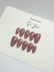 Press-on-nails Moka chic