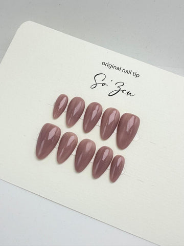 Press-on-nails Moka chic