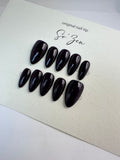 Press-on-nails Deep aubergine