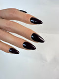 Press-on-nails Deep aubergine