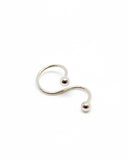 Piercing Oreille en Acier chirurgical Couleur Silver forme en S PO-051